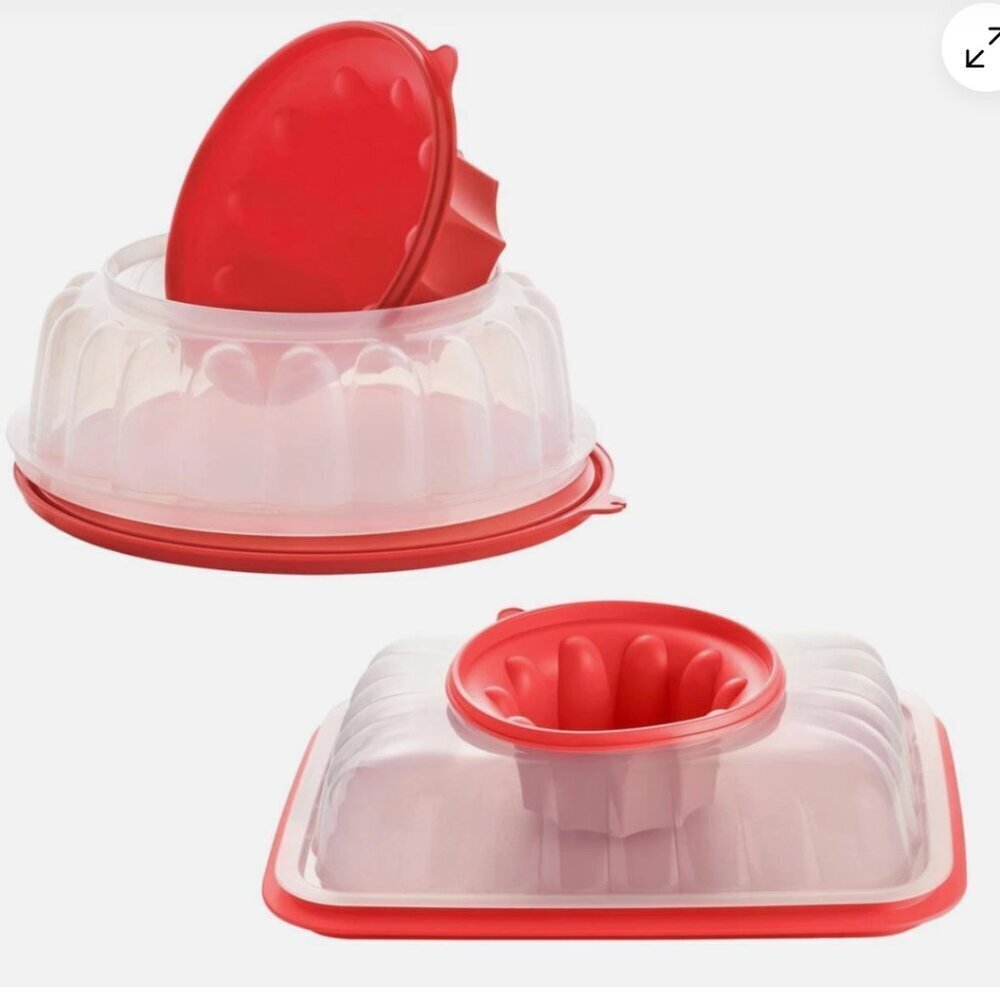 Tupperware Multi-Layer and Round Jel Party Molds Set NEW - Picture 2 of 6